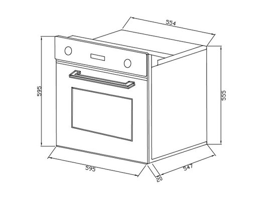 Torre de Embutir DeBacco Micro Zurique Touch + Forno Elétrico Zurique 76L