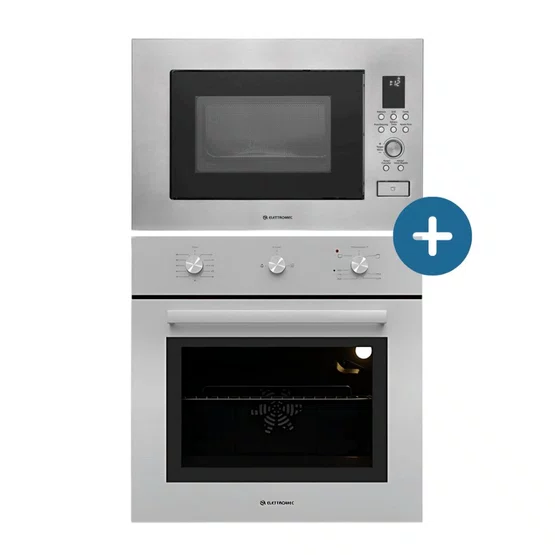 Torre Quente de Embutir Luce Elettromec Forno a Gás 60cm + Micro-ondas 23L 220V