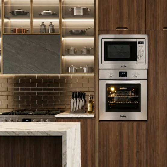 Torre de Embutir Invita - Forno Elétrico + Micro-ondas - 220V