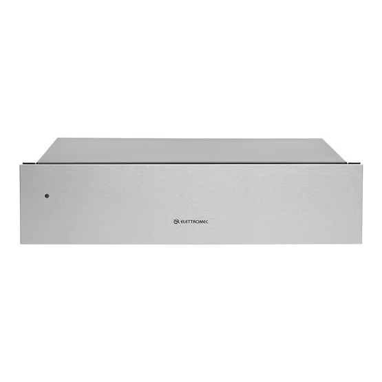 Torre Quente de Embutir Sole Elettromec + Gaveta Aquecida 14cm Inox
