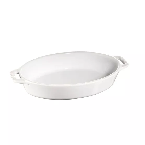 Travessa de Cerâmica Oval Staub 23cm Branca