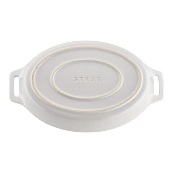Travessa de Cerâmica Oval Staub 23cm Branca