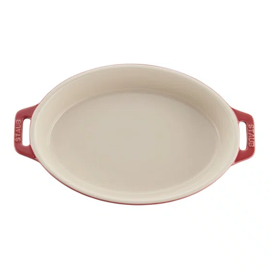 Travessa Staub Oval em Cerâmica 37cm Cereja