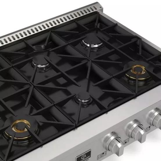 Rangetop Professional Elettromec 8 Queimadores 48 Polegadas Inox 304 127V