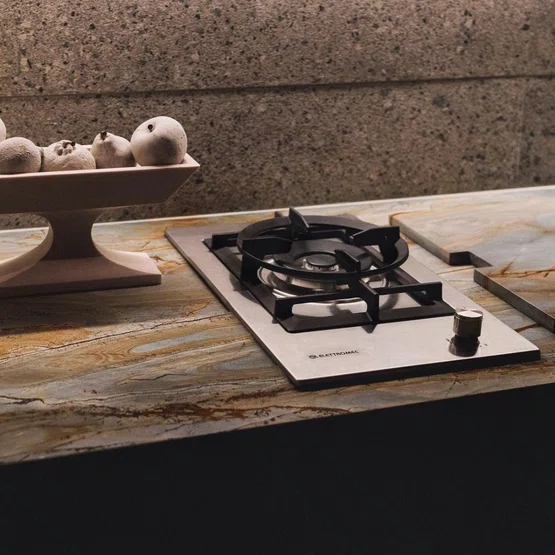 Cooktop Dominó Quadratto Elettromec a Gás Dual Flame 30 cm Bivolt