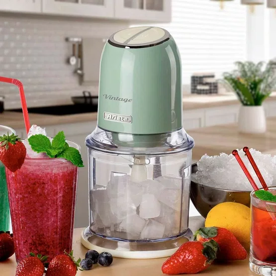 Triturador de Alimentos Elétrico Vintage 438 Ariete 2 Velocidades 600ml Verde