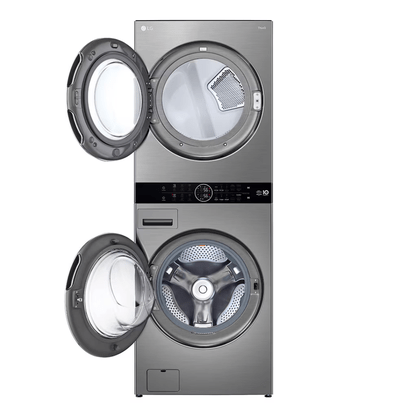 WashTower™ LG - AI DD™ Máquina que Lava e Seca 17kg - 220V - Aço Escovado