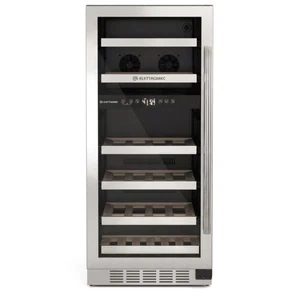 Adega Elettromec Dual Zone Inox Built-in Connect 25 Garrafas 220v