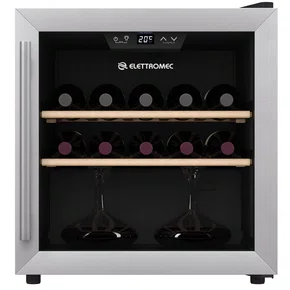 Adega Elettromec Premium Inox 14 Garrafas CV-1FS-14-XV