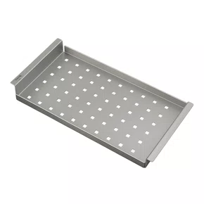 Bandeja de Apoio Luxo Mekal Retta em Inox Escovado 304