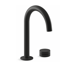 Bica Tube Com Acionador Monocomando Rocker Black Matte Kohler Components