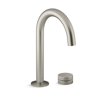 Bica Tube Com Acionador Monocomando Rocker Níquel Escovado Kohler Components