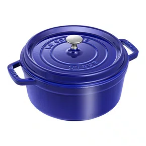 Caçarola Redonda Staub Ferro Fundido Ferro Fundido Azul Marinho 24cm