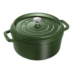 Caçarola Redonda Staub Ferro Fundido Verde Basil 24cm