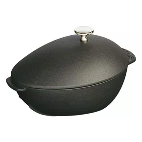 Caçarola Staub para Frutos Do Mar Ferro Fundido Feito na França Preto 25 cm