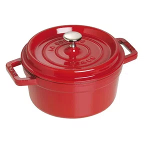Caçarola Staub Redonda Ferro Fundido Vermelho cereja 30 cm