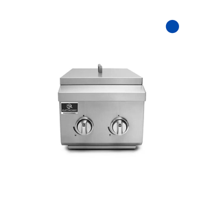 Churrasqueira Dominó a Gás 2 Queimadores 40 CM Elettromec Inox