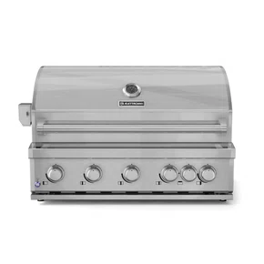 Churrasqueira de Embutir Elettromec a Gás 36 Polegadas 6 Queimadores Inox 304