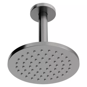 Chuveiro de Teto Loop Doka Brushed Nickel Redondo 15cm 10,7 Litros