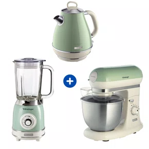 Combo Ariete Vintage Planetária 7V + Chaleira 1,7 Litros + Liquidificador Verde