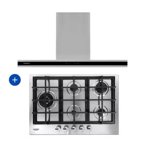 Combo Cozinha Crissair Signature Cooktop Inox 304 5 Bocas 75cm e Coifa de Parede Soft 1.050 m³/h