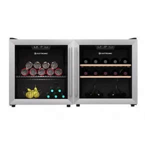 Combo Gourmet Elettromec Adega 14 Garrafas e Frigobar 40 Litros Inox 220V
