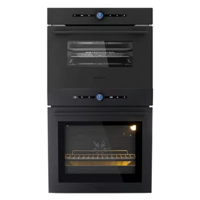 Combo Elettromec Black Matte: Micro-ondas a Vapor 45L + Forno a Vapor 74L  220V