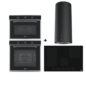 Combo Franke Maris - Torre Quente FMA + Cooktop de Indução Maris FMA + Coifa Tunnel Black