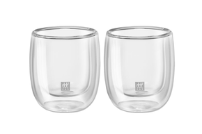 Conjunto de Copos Para Espresso Zwilling Sorrento em Vidro Com Parede Dupla - 80ml