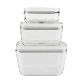 Conjunto de potes Zwilling em Borossilicato Retangular 3 Peças