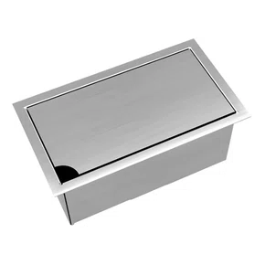 Container com Tampa Mekal Match para Canal Organizador Úmido Inox 30x17