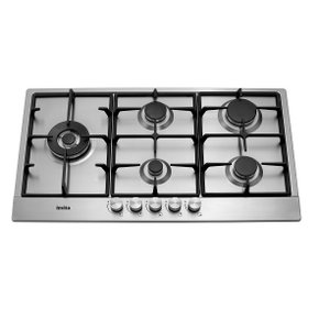 Cooktop à Gás em Inox 5 Queimadores 90cm Invita - Bivolt
