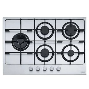 Cooktop a Gás em Inox à Gás Franke 5Q Dupla Chama Lateral FHMA 755 220V