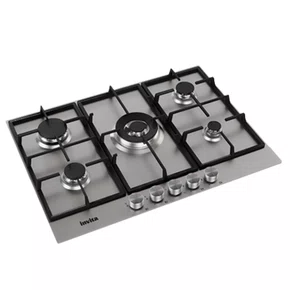 Cooktop Invita a Gás Dual Flame Inox Bivolt 70cm