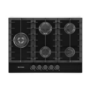 Cooktop Vetro Elettromec 5 Queimadores a Gás Vitrocerâmico 70 cm Bivolt