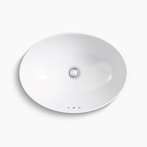 Cuba de Apoio Oval Vox Kohler Branca 51cm