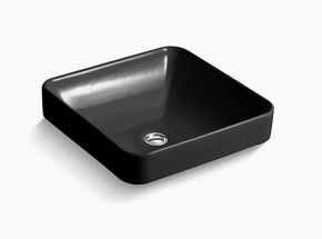 Cuba de Apoio Quadrada Vox Kohler 41x41cm Preta