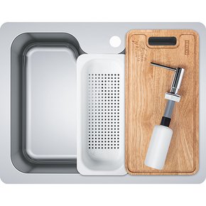 Cuba de Embutir Franke Bell BCX 110-55 61x48x20cm Com Acessórios