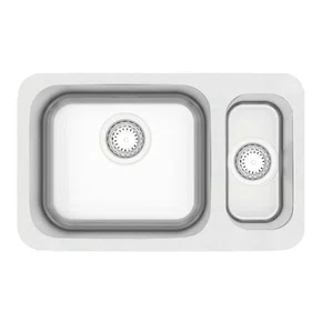 Cuba Dupla de Embutir Anti-ruído Dora Duo 1.5C Tramontina 40 BL Inox Escovado