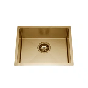 Cuba de Embutir ou Sobrepor Goumert Rubinettos Dourado Escovado 55x45x20cm