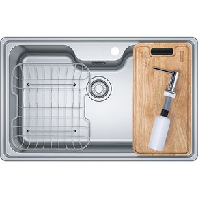 Cuba de Sobrepor em Inox Franke Bell 81x51x20 cm com Acessórios e Válvula 4,5