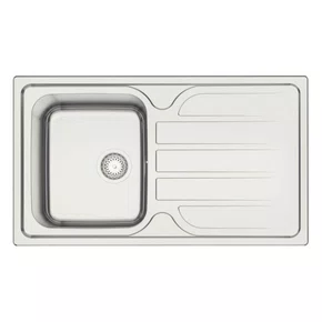 Cuba Dupla de Sobrepor Anti-ruído Marea Deep Tramontina 34 com Válvula Inox Escovado