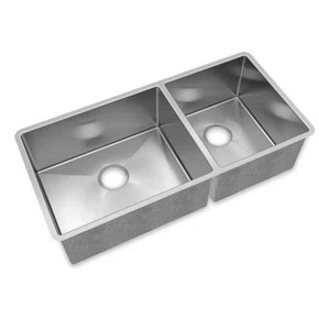 Cuba Dupla de Embutir ou Sobrepor Mekal Retta LR-50/34 R10 Aço Escovado