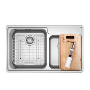 Cuba Dupla Franke Bell de Sobrepor BCX 62-42-35 86x48cm Com Acessórios