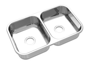 Cuba de Embutir Dupla Mekal CD-34 70x40X17cm Válvula 4,5" Alto Brilho