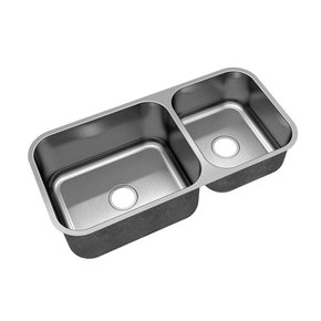 Cuba de Embutir Dupla Mekal CD-50/34 86x40X17cm Válvula 4,5" Inox Escovado