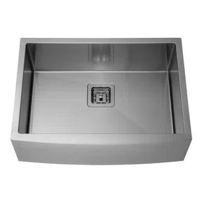Cuba Simples Semi Encaixe Farm Sink Rubinettos Gourmet Americana Inox Escovado