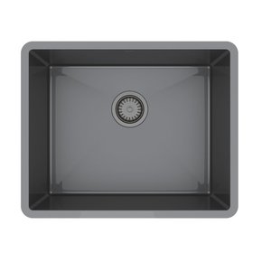 Cuba de Embutir Mekal Shades Titânio Ultraclean LR-50 50x40x23cm Black Matte