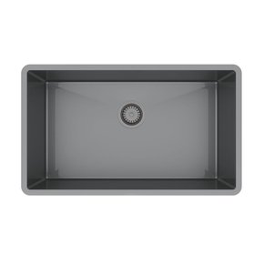 Cuba de Embutir Mekal Shades Titânio Ultraclean LR-70 70x40x23cm Black Matte