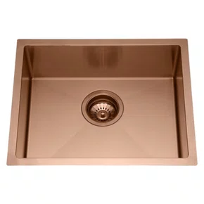 Cuba Simples de Embutir ou Sobrepor Rubinettos Gourmet Quadro Rose Gold Escovado
